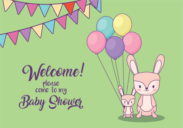 婴儿淋浴设计图片下载