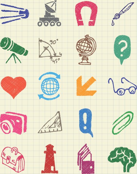 学校和教育网站图标集图片下载