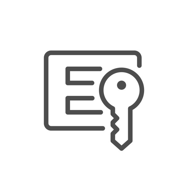 登录名和密码线性图标图片下载