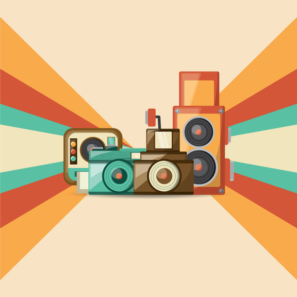 复古相机设计图片下载
