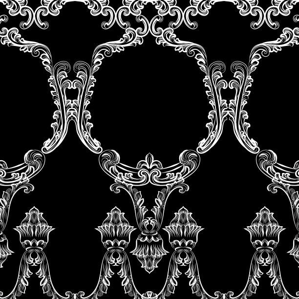 洛可可式框架装饰图案图片下载