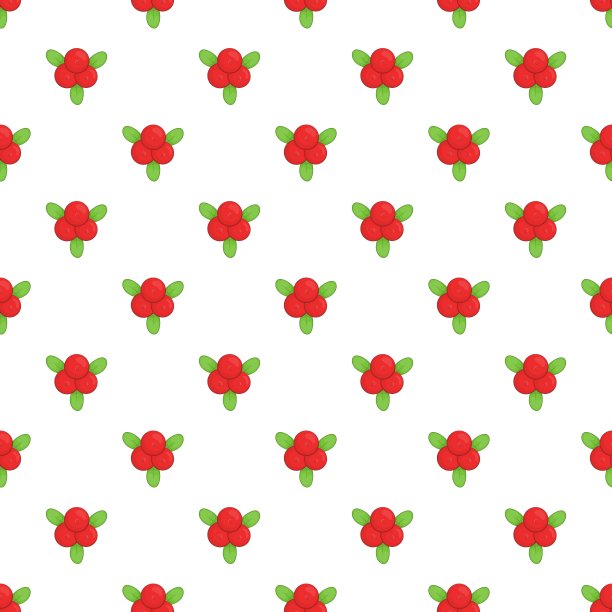 蔓越莓图案卡通风格图片下载