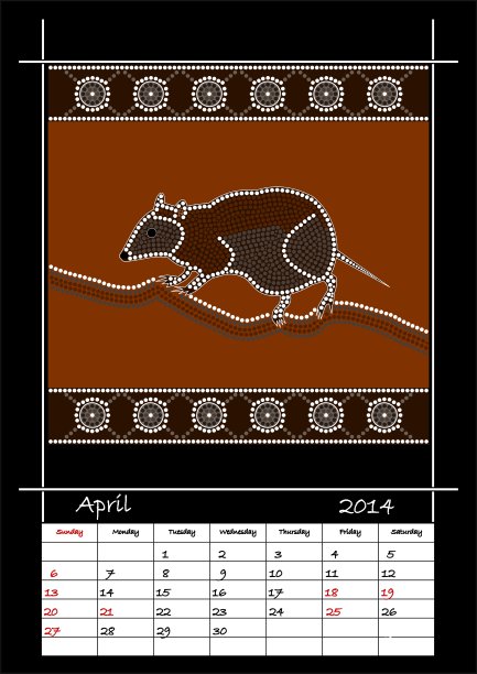2014年4月-麝香鼠袋鼠图片下载