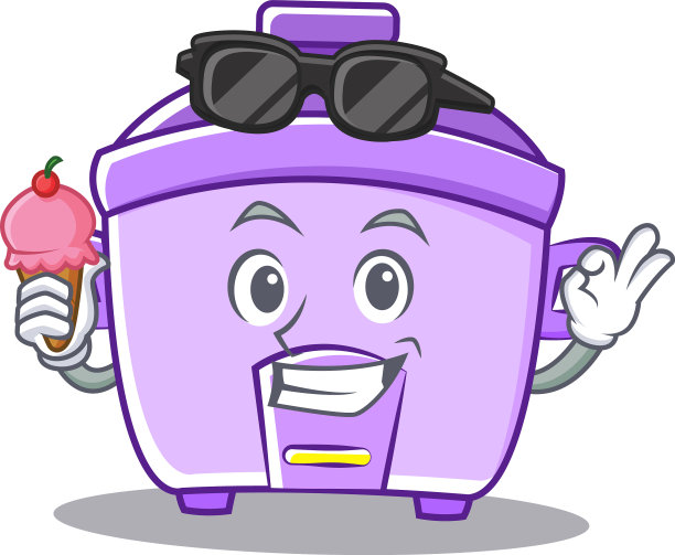 用冰淇淋电饭煲的卡通人物图片下载
