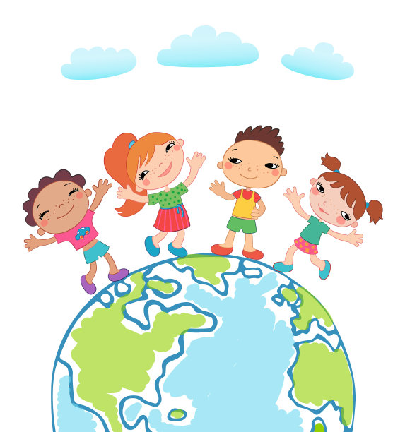 全球儿童儿童地球日图片下载