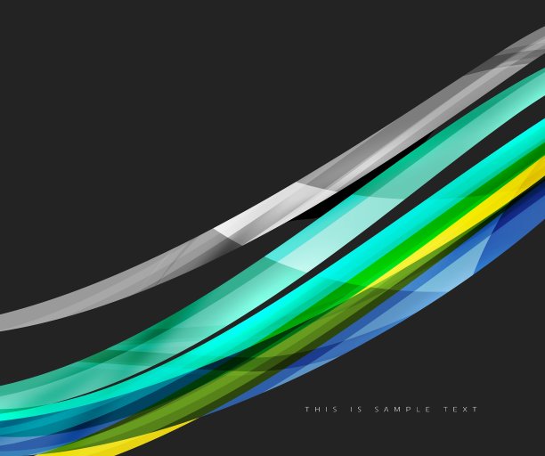 彩色条纹波浪构成商业图片下载