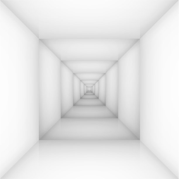 白色的空房间盒子设计图片下载