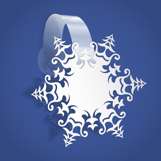 摆动与白色雪花可编辑的背景图片下载