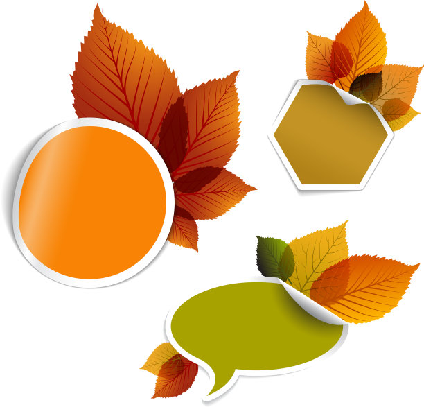 一套秋季优惠票标签邮票图片下载