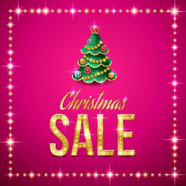 圣诞节销售粉红色图片下载