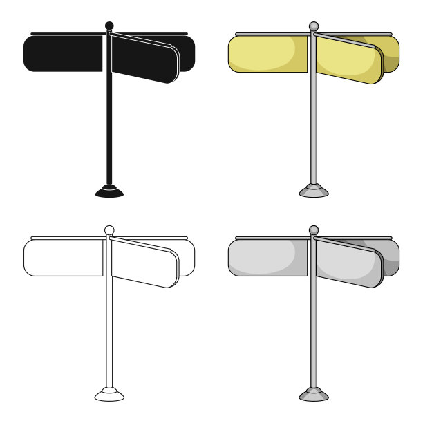 在卡通风格的标志单图标图片下载