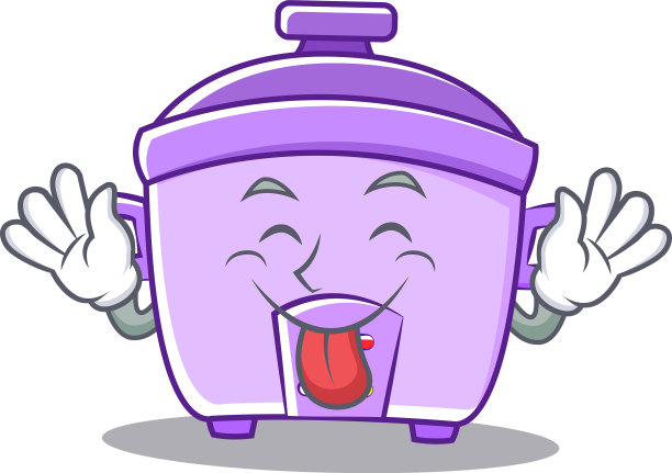 吐舌头的电饭锅人物卡通图片下载