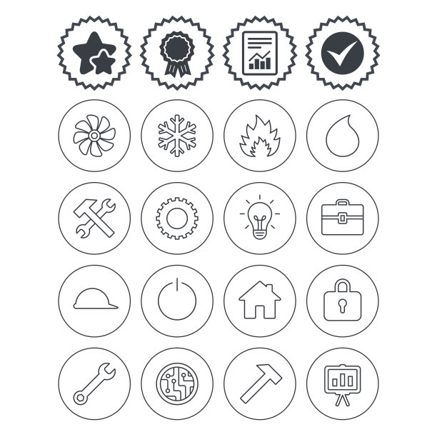 通风散热和空调图标图片下载