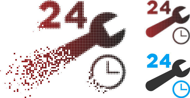 破坏像素半色调不间断服务图片下载