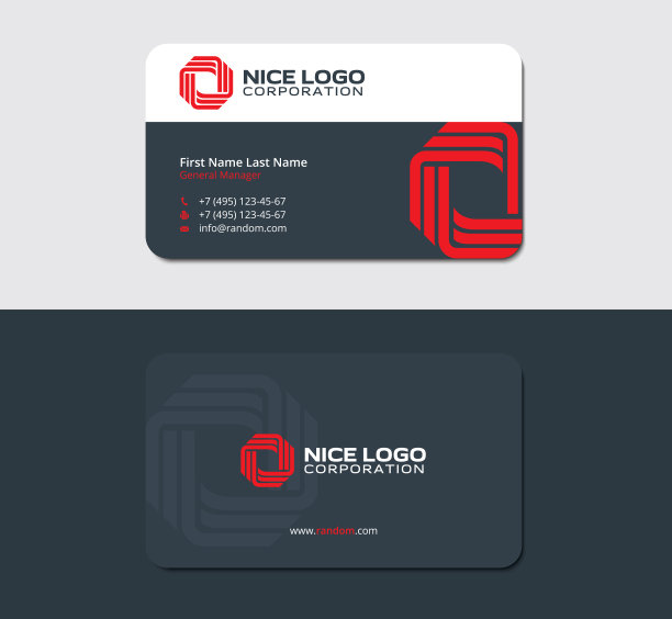 名片创意的红色图片下载