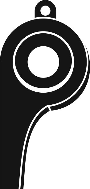 足球哨子图标风格简单图片下载