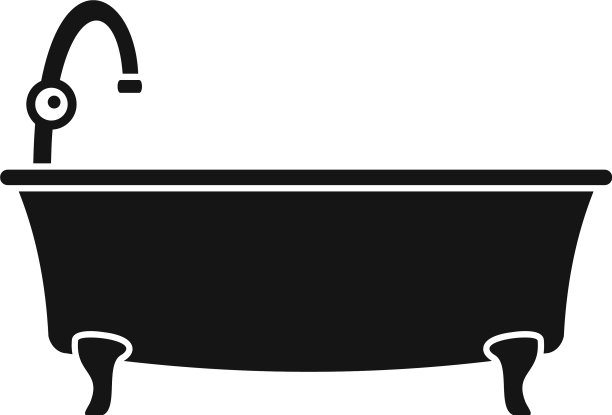 浴缸图标简约风格图片下载