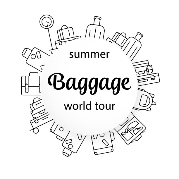 行李行李线图标图片下载