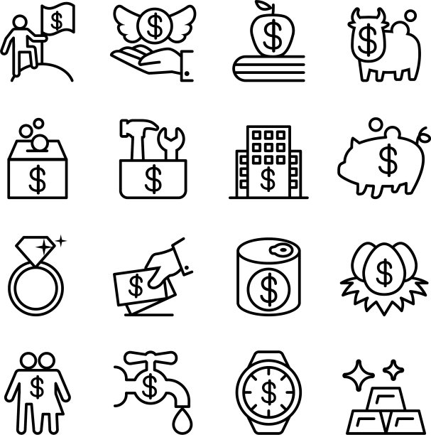 储蓄理财投资金融地产图标图片下载