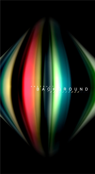 模糊颜色波线抽象背景图片下载