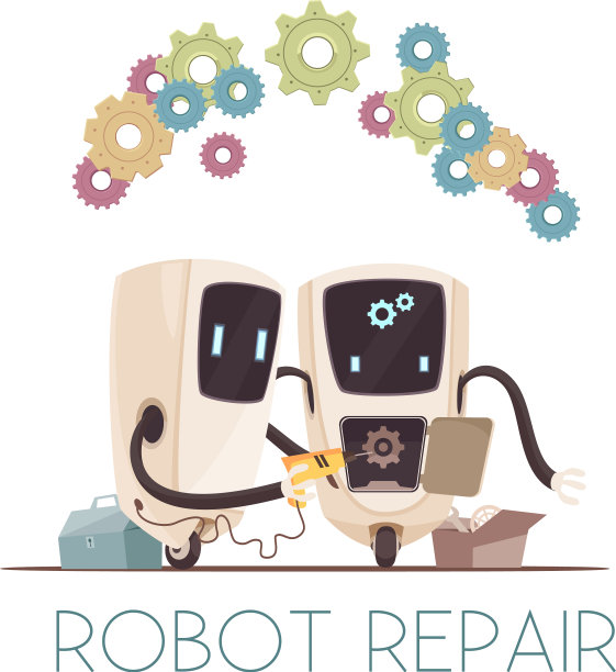 机器人修理卡通作文图片下载