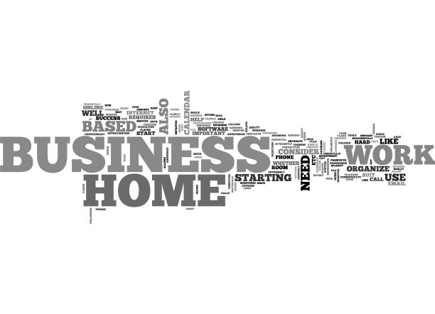 在家办公商务文字云概念图片下载