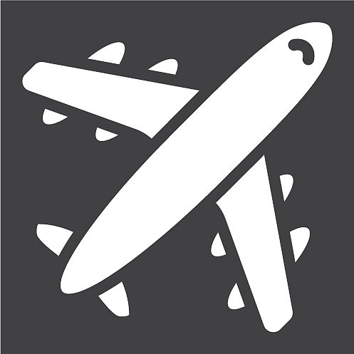 飞机实体图标旅行交通工具图片下载