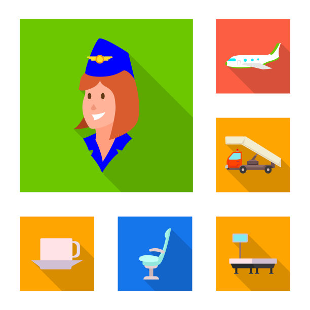 机场和飞机图标图片下载