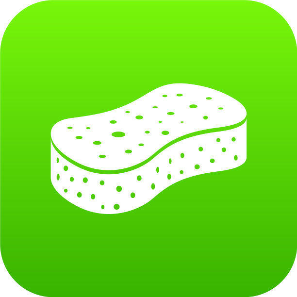 海绵图标简约风格图片下载