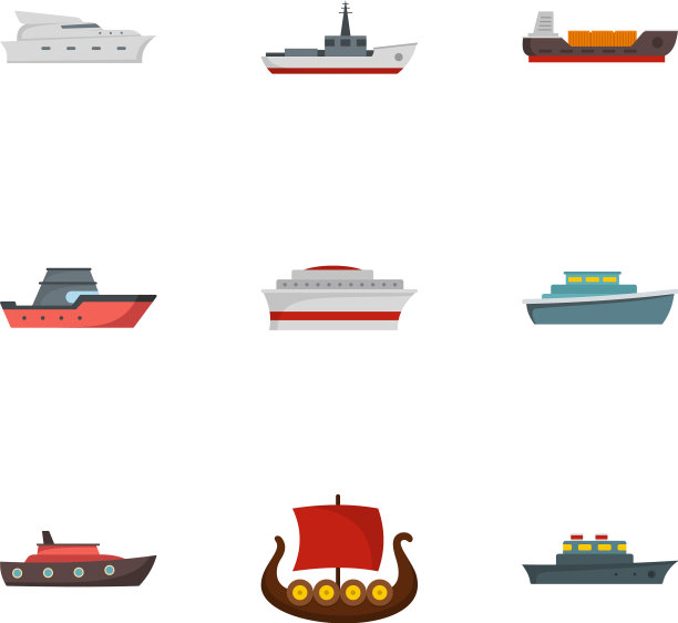 蒸汽图标设置扁平风格图片下载