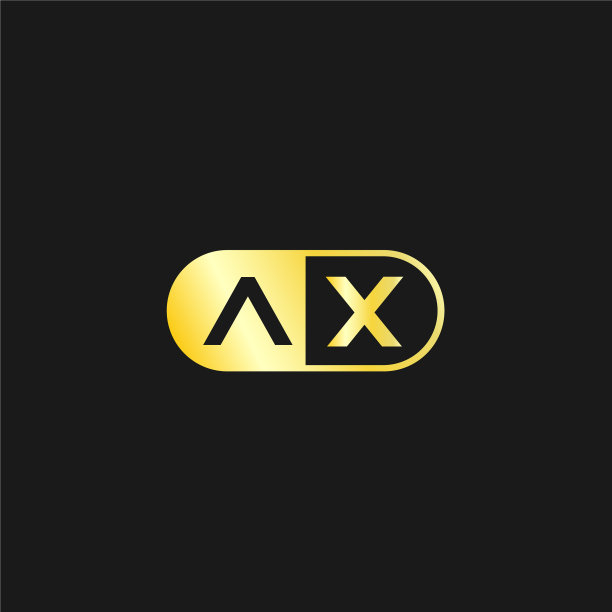 字母AX标志设计模板图片下载