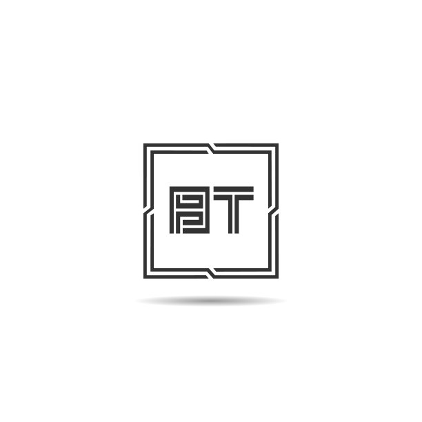 字母BT logo设计模板图片下载