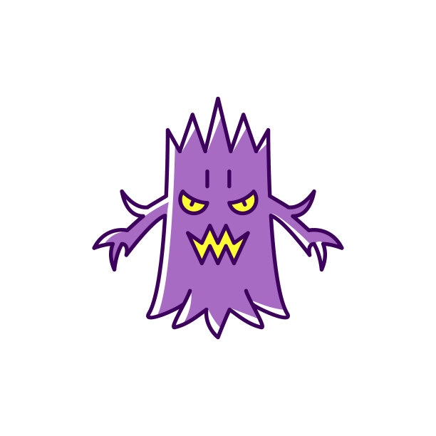 万圣节树的图标可怕的木材细线艺术图片下载