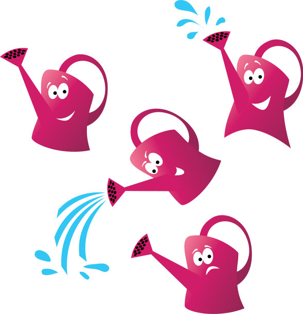 欢快的花园喷壶图片下载