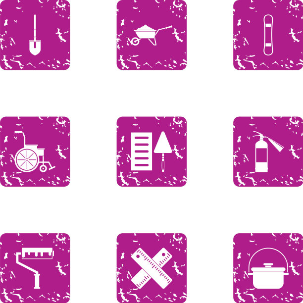 颜色图标设置垃圾摇滚风格图片下载