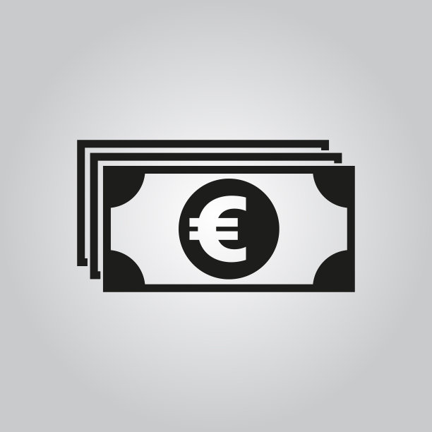 欧元和现金硬币货币银行钱币图标图片下载