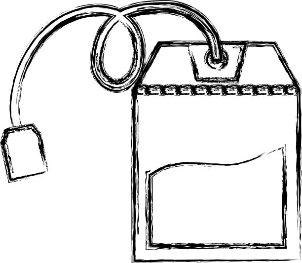 茶叶袋孤立图片下载