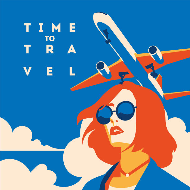 旅行和暑假海报的时间图片下载