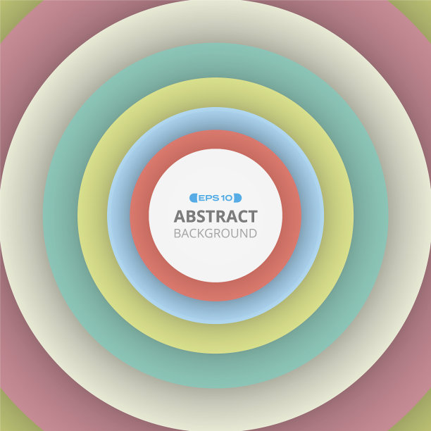 抽象的彩色圆形图案与阴影图片下载