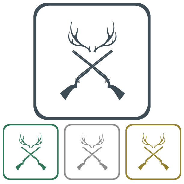 狩猎俱乐部标志图标图片下载