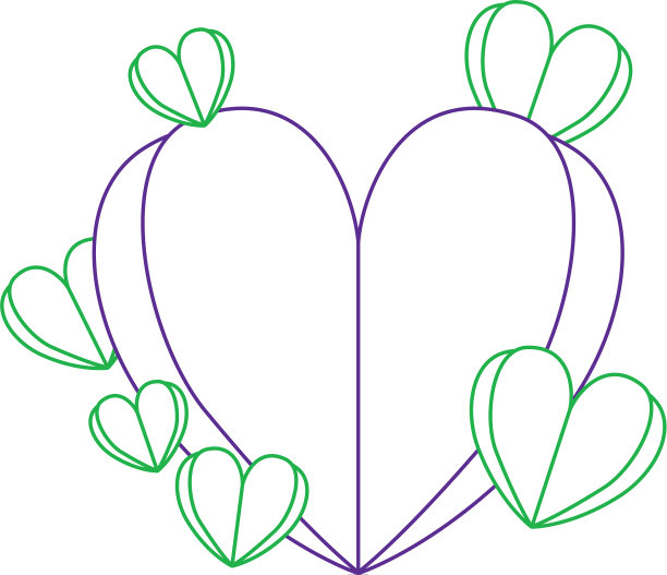 心形爱装饰图案背景图片下载