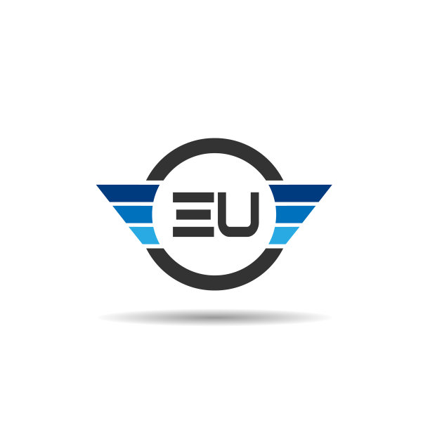 EU字母logo设计模板图片下载