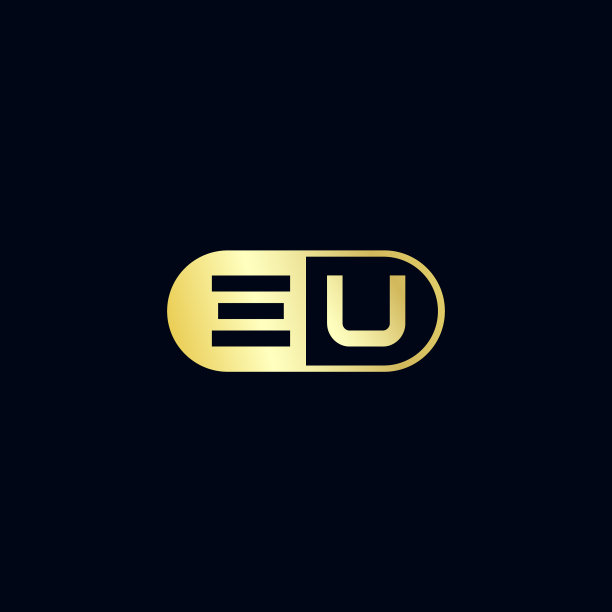 EU字母logo设计模板图片下载