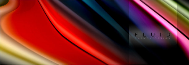 彩虹流体抽象形状液体颜色图片下载