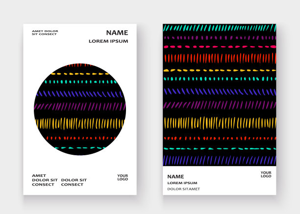 抽象图案与颜色手绘笔触图片下载