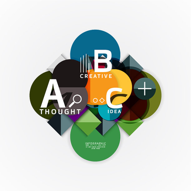 抽象几何选项信息图形横幅ab图片下载
