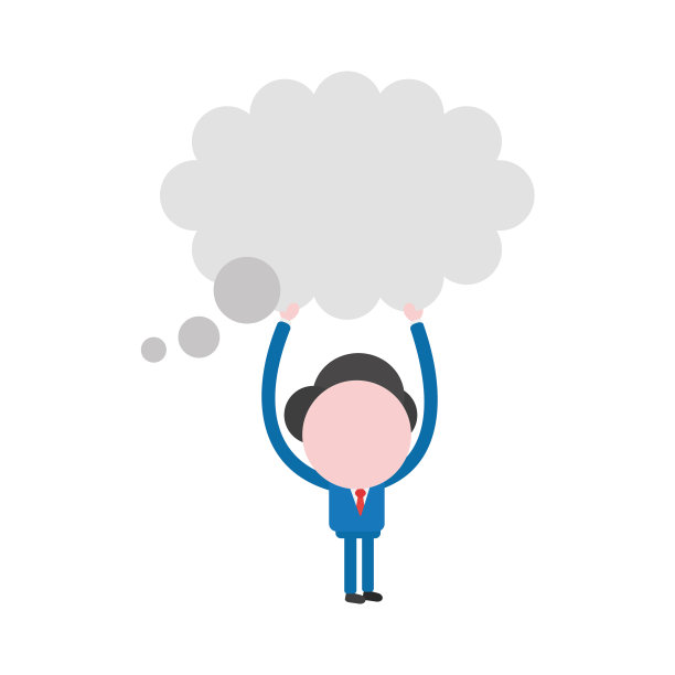 商人的性格支撑着空白的思想图片下载