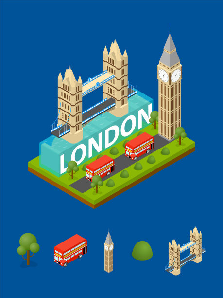 伦敦是英国首都和著名的地标图片下载