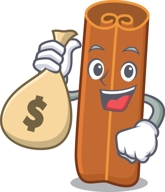 与钱袋肉桂人物卡通风格图片下载
