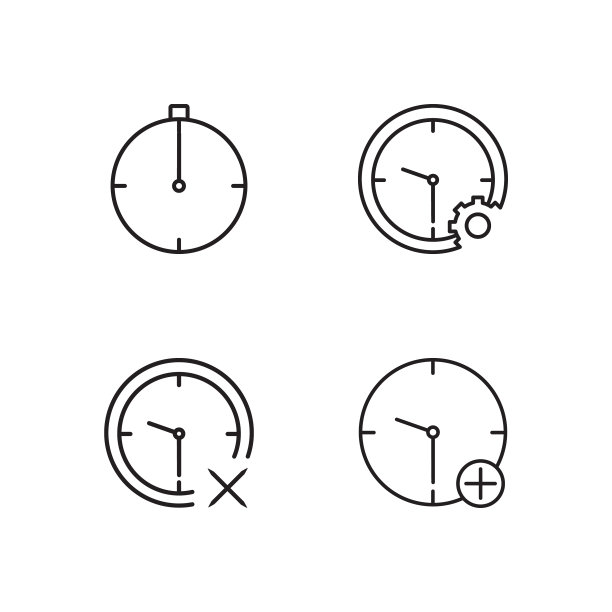 时间大纲图标集图片下载